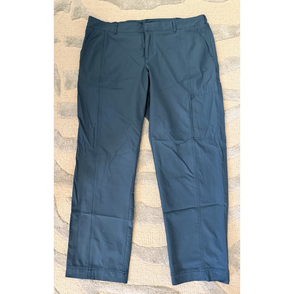 KIRKLAND Blue Nylon/Elastane Blend Quick Dry Trail Hiking Pants. Size 12